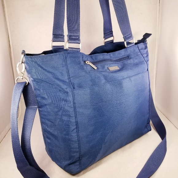 BAGGALLINI SLATE BLUE LAPTOP DOCTOR SATCHEL CROSSBODY NYLON PURSE SHOULDER BAG - Picture 9 of 12